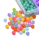 600pcs 10 couleurs perles acryliques transparentes MACR-YW0001-83-4