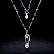 SHEGRACE Sweet Girls Rhodium Plated 925 Sterling Silver Pendant Necklaces JN330A-3