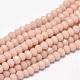 Faceted Rondelle Glass Beads Strands GLAA-I033-4mm-23-1