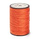 ラウンドワックスポリエステル糸ストリング  マイクロマクラメコード  ツイストコード  革縫い用  レッドオレンジ  0.55mm  約131.23ヤード（120m）/ロール YC-D004-02C-060-1