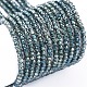 Electroplate Glass Beads Strands X-EGLA-F149-HP-01-1