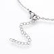 304 Stainless Steel Pendant Necklaces NJEW-H491-03-5