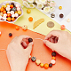 AHADERMAKER 14 Style Food Grade Eco-Friendly Silicone Beads SIL-GA0001-09-3