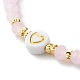 Glass Beads Stretch Bracelets Sets BJEW-JB06575-9