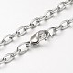 Iron Cross Chain Necklace Making MAK-F010-04P-2
