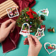 Crafans 30шт 5 стиля рождественские темы деревянные подвесные украшения HJEW-CF0001-01-5