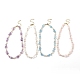 Ensemble de colliers de perles de pierres précieuses mélangées naturelles 4 pièces 4 styles pour femmes NJEW-JN04008-1