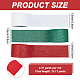 Arricraft 3 Rolle glitzernde Ripsbänder aus Polyester in 3 Farben OCOR-AR0001-56-2
