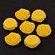 （秋の美的大セール）  樹脂ビーズ  花のバラ  ゴールド  45x18mm  穴：1.5mm RESI-RB111-A15-2