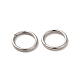 304 Stainless Steel Open Jump Rings A-STAS-Q186-02-10x1.2-2