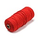 工芸品の編み物用の綿糸  クリムゾン  3mm  約109.36ヤード（100m）/ロール KNIT-PW0001-01-05-2