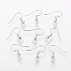 Grade A Silver Color Plated Iron Earring Hooks X-EC135-S-NF-1