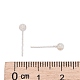 Серьги-гвоздики из серебра EJEW-L202-004C-3