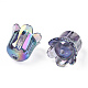 Placage uv perles acryliques transparentes PACR-N015-08-3