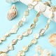 Handmade Shell Beads Strands PBB471-1-4