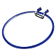 OLYCRAFT 8.8x8.6x0.9 Inch Metal Blue Embroidery Hoop Large Metal Spring Tension Embroidery Hoop Cross Stitch Hoop Embroidery Frame for Embroidery and Cross Stitch TOOL-WH0001-35A-1