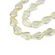 Chapelets de perles en verre électroplaqué EGLA-S188-15-B03-3