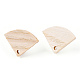 Boucles d'oreilles en bois de frêne EJEW-N017-011Q-2