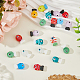 20pcs 2 Arten handgemachte Bunte Malerei-Perlen&nbsp;LAMP-PA0001-33-4