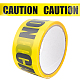 Rotolo di nastro di avvertenza Gorgecraft giallo nero nastro di sicurezza per barricate nastro adesivo di avvertenza per aree di pericolo decorazione di Halloween AJEW-GF0001-55B-1