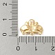 真鍮製のシャンデリアコンポーネントリンク  ライトゴールド  コネクタ  花  10.5x13x2mm  穴：0.8mm＆1.2mm KK-G478-04D-KCG-3
