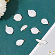 8pcs 4 estilos colgantes de perlas keshi naturales barrocas PALLOY-AB00030-4