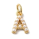 26 шт. подвески из латуни с буквами a~z KK-B092-30-G-2