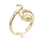 Anello del polsino del serpente per le donne della ragazza RJEW-N035-046-NF-4