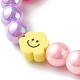 Ensembles de bracelets extensibles en perles acryliques opaques pour enfants BJEW-JB06403-8