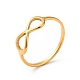 Ионное покрытие (ip) 201 бесконечное кольцо из нержавеющей стали для женщин RJEW-G266-24G-3