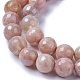 Galvaniser des perles de pierre de soleil naturelles G-F627-03-E01-3