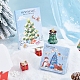 48 Stück 4 Stile Weihnachts-Kunststoff-Cabochons FIND-SC0011-29-6