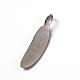 316 Surgical Stainless Steel Pendants STAS-L184-055-3