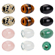 ARRICRAFT 12Pcs 6 Styles Natural & Synthetic Mixed Gemstone European Beads Sets G-AR0005-26-1