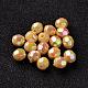 AB Color Plated Eco-Friendly Poly Styrene Acrylic Round Beads TACR-L004-8mm-69-1