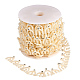 Perle d'imitation acrylique perle garniture brin guirlande OCOR-WH0019-03-1