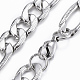 Модные мужские ожерелья-цепочки Фигаро NJEW-L450-06A-1