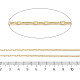 Catene a maglie in ottone placcato a cremagliera&nbsp;CHC-A010-08G-2