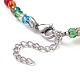 Colliers de perles de verre pour femmes NJEW-JN03986-6