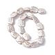 Perles de perles de keshi naturelles baroques PEAR-N020-K08-5