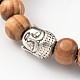 Round Wood Beads Anklets AJEW-AN00133-2