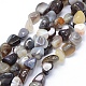 Chapelets de perles en agate à rayures naturelles/agates à bandes G-F599-25-1