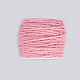 ジュートコード  ジュートストリング  ジュートより糸  ジュエリー作りのための  ピンク  2mm  約54.68ヤード（50m）/ロール OCOR-WH0002-A-11-1
