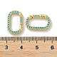 Застежки из латуни с микропаве и цирконием X-KK-Z039-06A-G-3