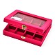 Boîtes à bijoux en bois rectangle OBOX-L001-04C-3
