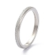 2mm Matte Plain Dome Finger Ring for Girl Women RJEW-C012-01C-P-3