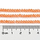 Hebras de perlas de vidrio transparentes pintadas para hornear DGLA-A034-J2mm-B03-5