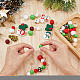 DICOSMETIC 43Pcs Christmas Focal Silicone Beads Colorful Round Beads Christmas Snowman Snowflake Silicone Beads Set Keychain Making Kit for Pen Christmas Decor Jewelry Making SIL-HY0001-24-5