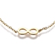304 Stainless Steel Infinity Link Bracelets STAS-A049-10G-2