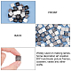 PandaHall 190 pcs 12mm(0.47 Inch) Square Glass Mirror Tiles Mini Glass Decorative Mosaic Tiles for Home Decoration Crafts Jewelry Making GLAA-PH0007-92-3